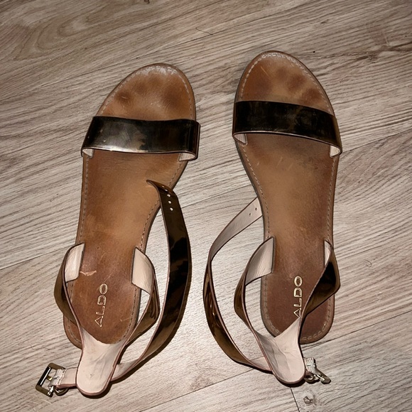 Aldo Shoes - Ross Gold Aldo Sandals